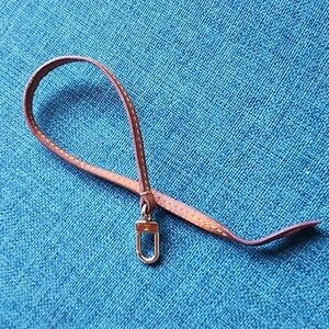 Louis Vuitton Gold Tan Vachetta Pouchette Strap